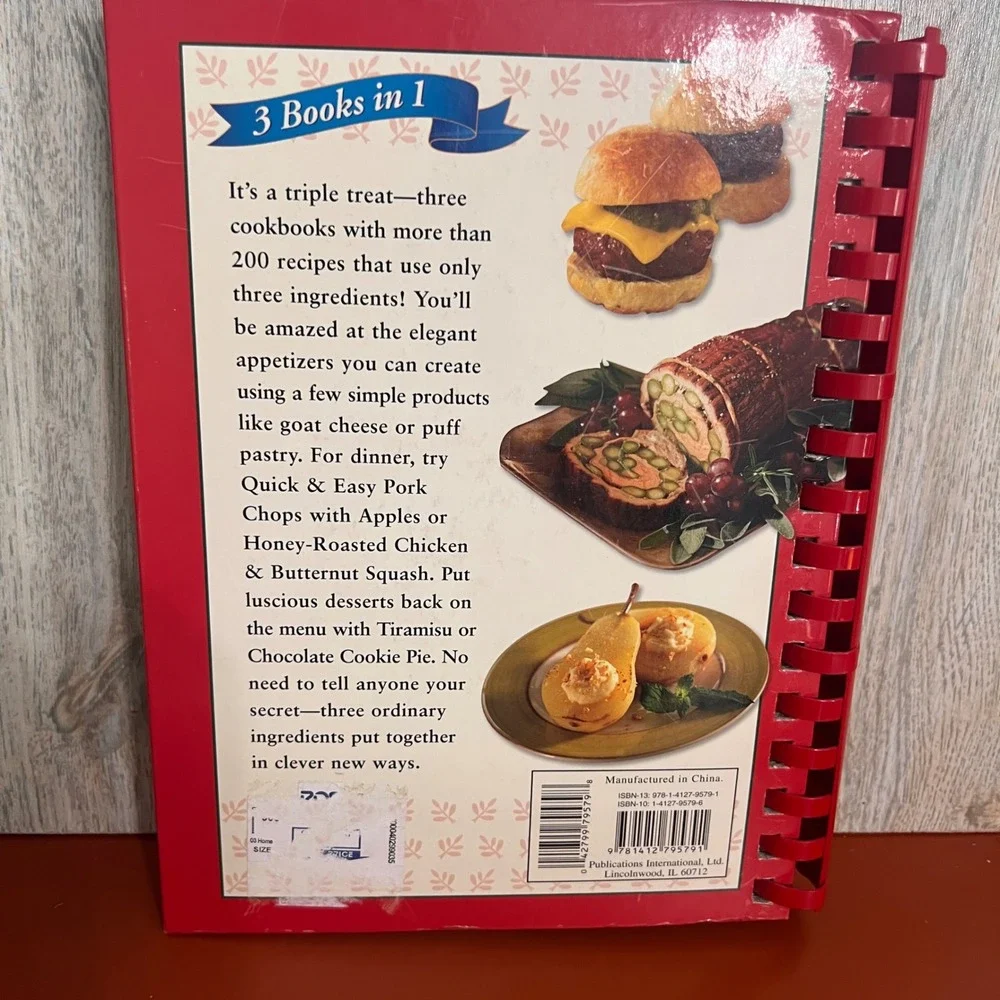 Favorite Brand Name 3 Ingredient Cookbook 3-in-1 Appetizer Dinner Dessert 2008‎